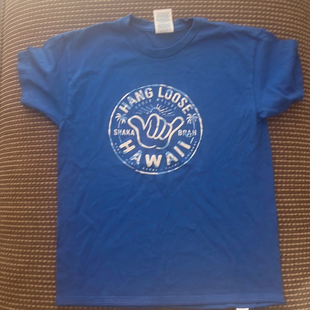 3 for $15 kids Hawaii shirt blue size medium
